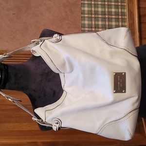 Michael Kors White Leather Bag